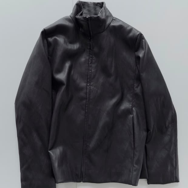 seigi yuri leather zip jacket