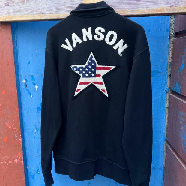 Vanson Leather Cotton Zip up