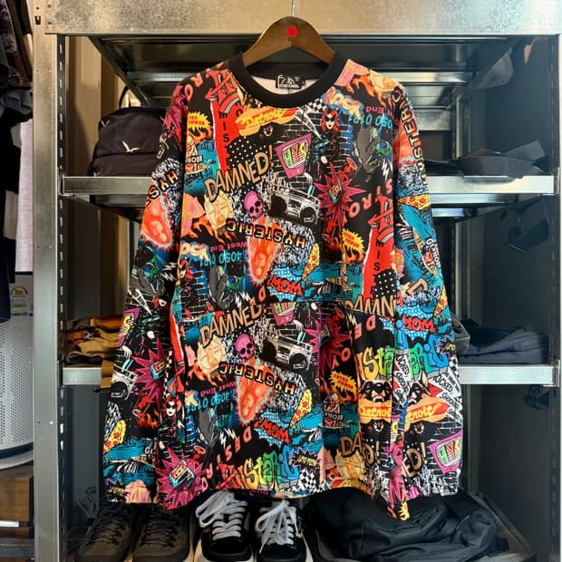 히스테릭 글래머 디트로이트 도그 스웻셔츠 L(XL)