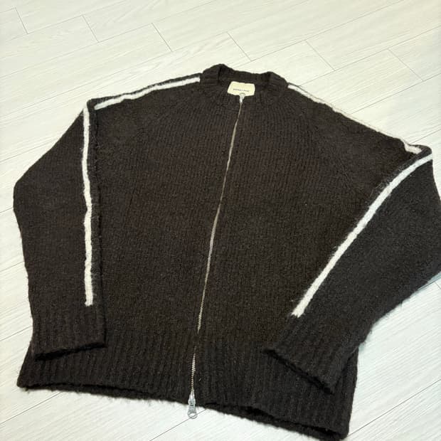 팔로마울 맨즈 그랜드슬램 브라운 니트 집업 S