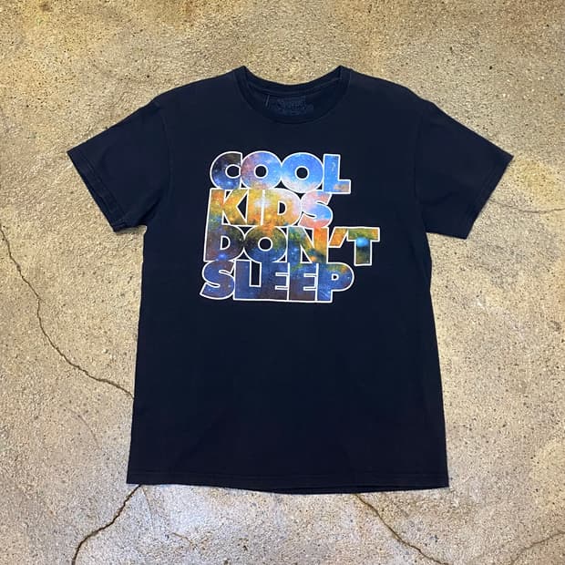 미국 빈티지 쿨키즈돈슬립 프린팅 락티셔츠 반팔티