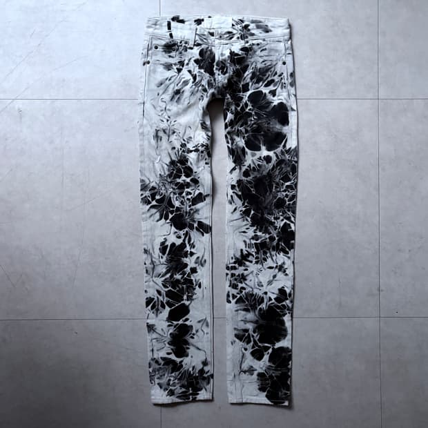 Nozomi Ishiguro / Marble Ink Denim Pants