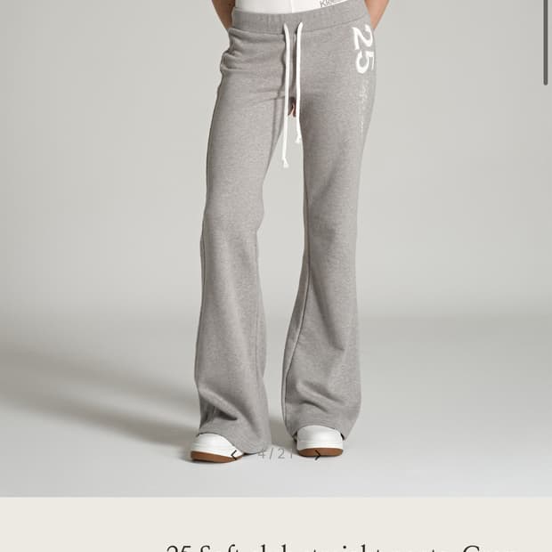 클리시어 25 소프트 클럽 스트레이트 팬츠 그레이 바지 트레이닝 부츠컷