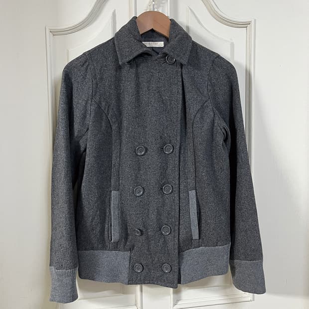 vintage wool scottish short peacoat