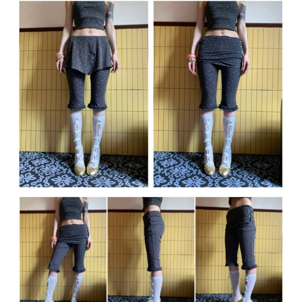 플로럴 스커트 팬츠 카프리팬츠 (코이세이오,샵페어리깔)