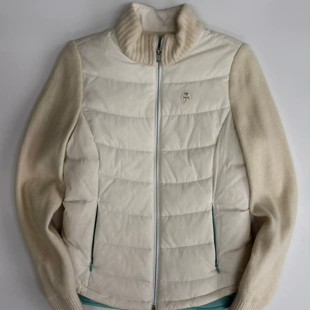 [85] Castelbajac 까스텔바작 울 캐시미어 여성 다운 니트 패