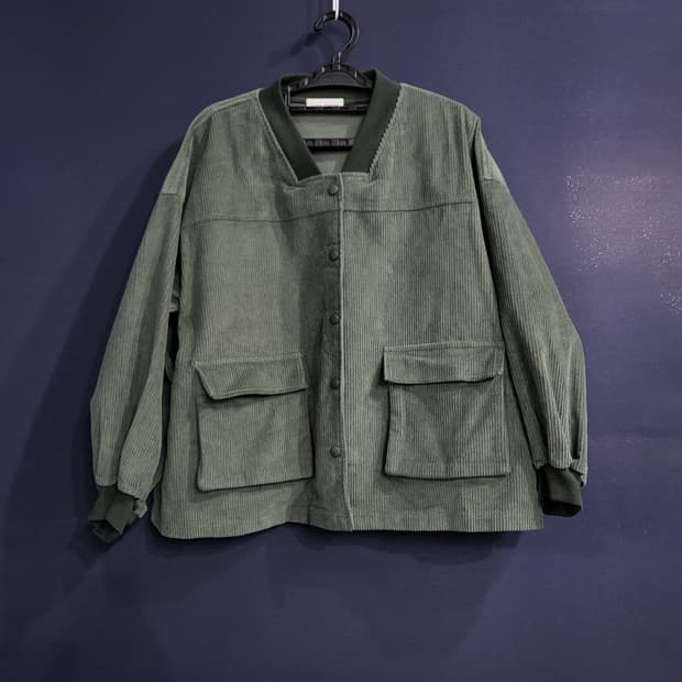 코듀로이 드롭솔더 오버핏 자켓
