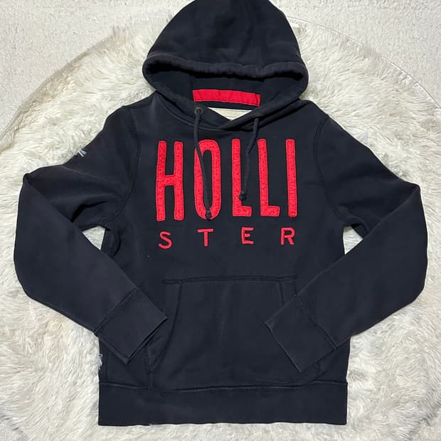 홀리스터 빅로고 후드티 M