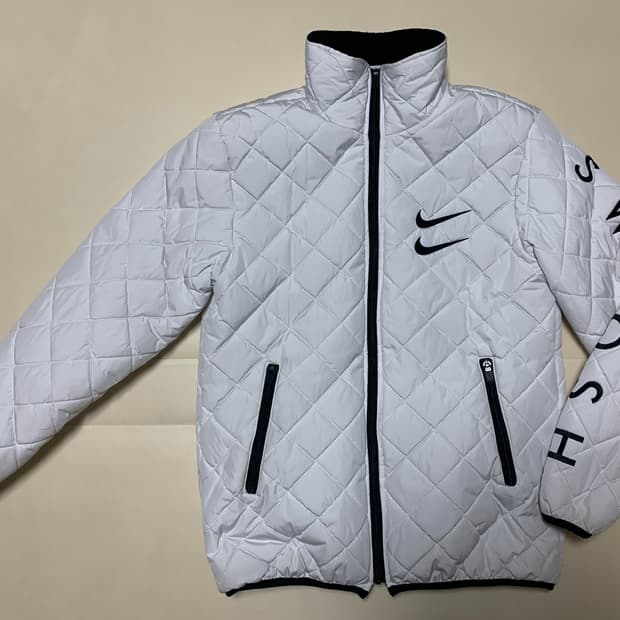 [L] 나이키 더블 스우시 퀼팅자켓 경량패딩  