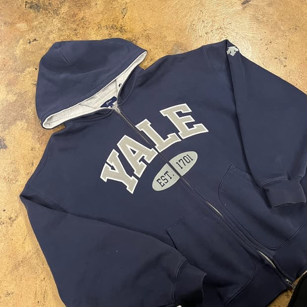 [정품/L] 예일 YALE 네이비 후드 집업 b12
