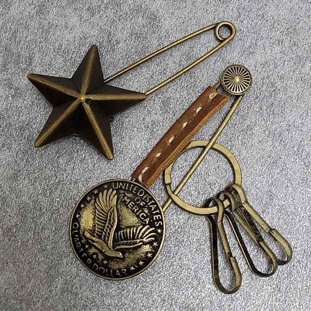 빈티지브로치 키링 세트