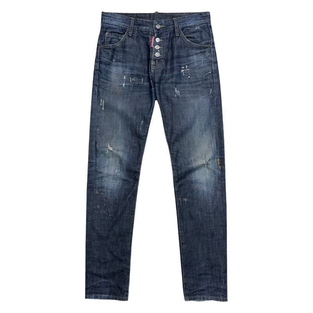 DSQUARED2 빈티지 페인팅 데님 팬츠 44