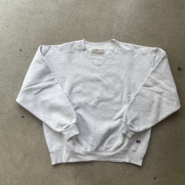 빈티지 러셀 애슬레틱X엘엘빈 터틀넥 스웻셔츠 그레이