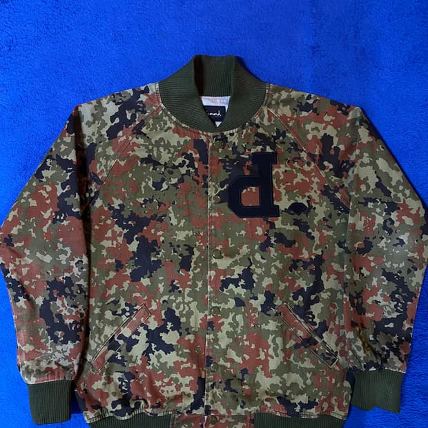 다이아몬드 아메리칸 빈티지 카모플라쥬 밀리터리 봄버 자켓