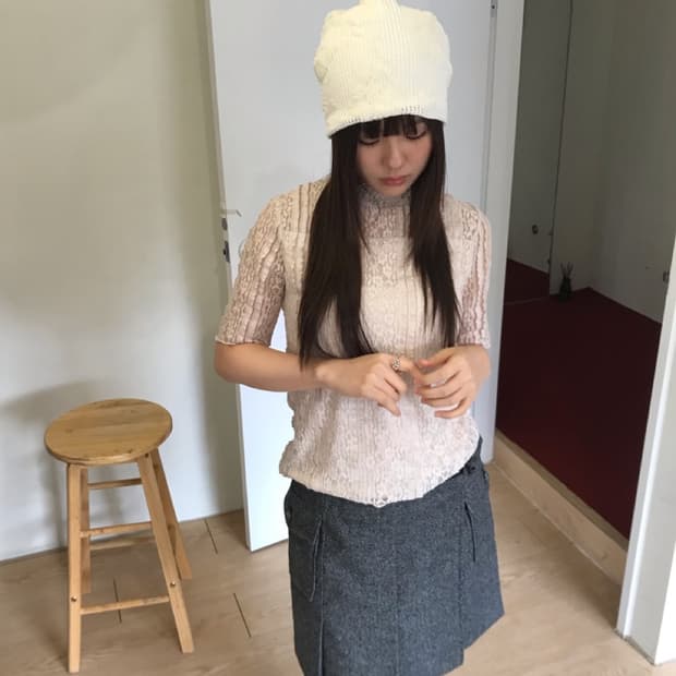 레이스 프릴 탑