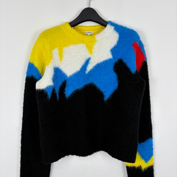 a179) 로에베(Loewe) 인타르시아 모헤어 니트