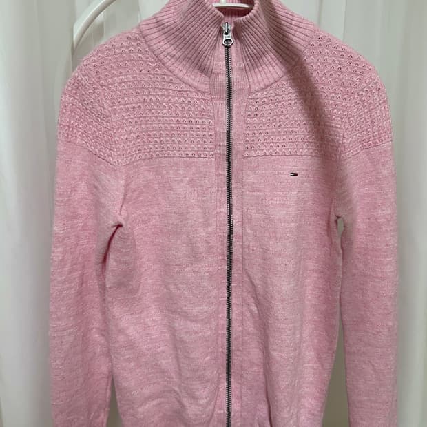 타미 니트집업 핑크 핀터레스트
