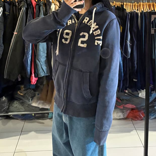 아베크롬비 네이비 후드집업