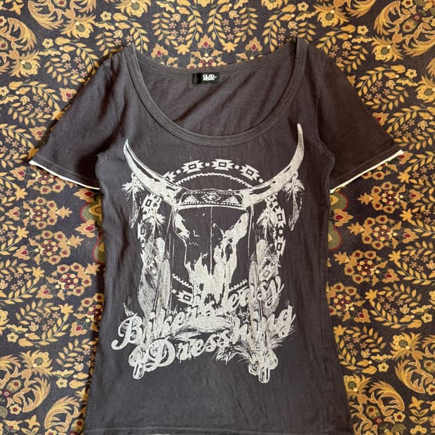 Glad News 네이티브 아메리칸 슬림 탑 펑크 히스테릭글래머