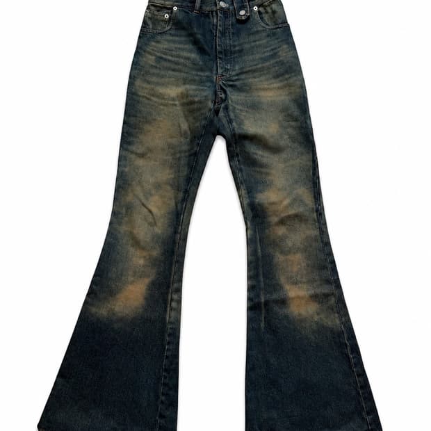 Egonlab dirty wash wide leg jeans