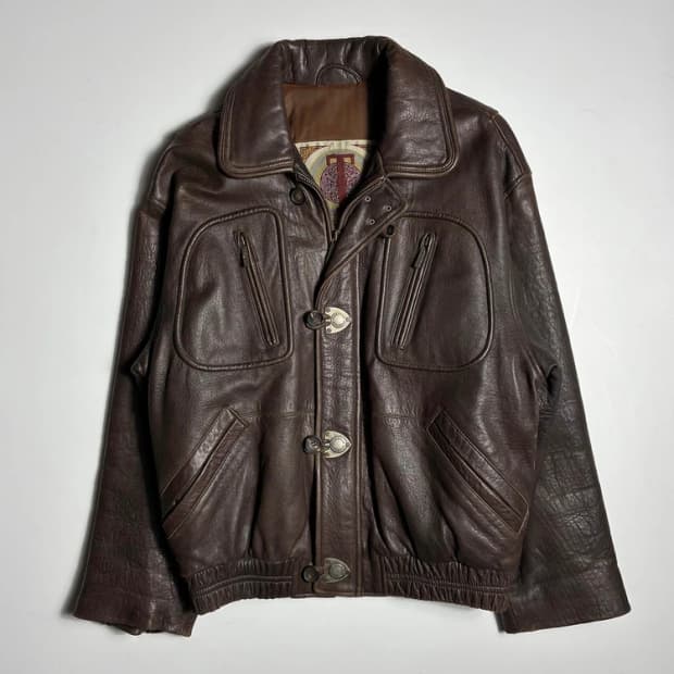 CHEETAH 90's 파이어맨 양가죽 자켓 R1466