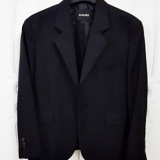 인사일런스 오버핏 울 블레이저 자켓 블랙