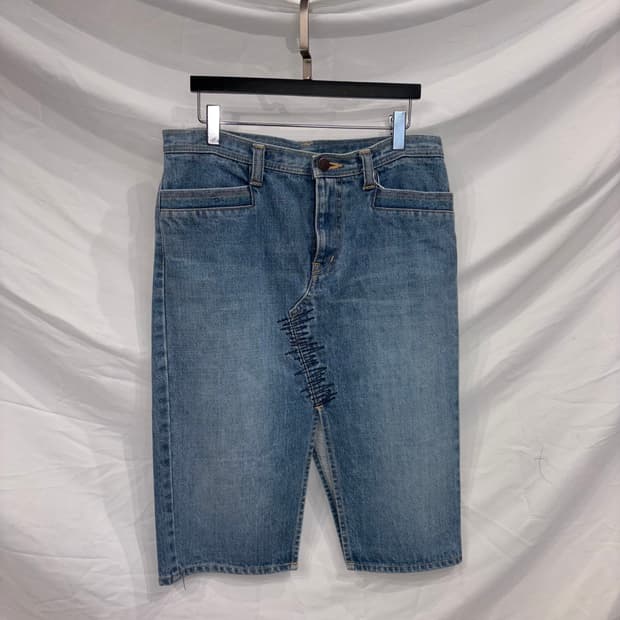 히스테릭 글래머 데님 미디 스커트