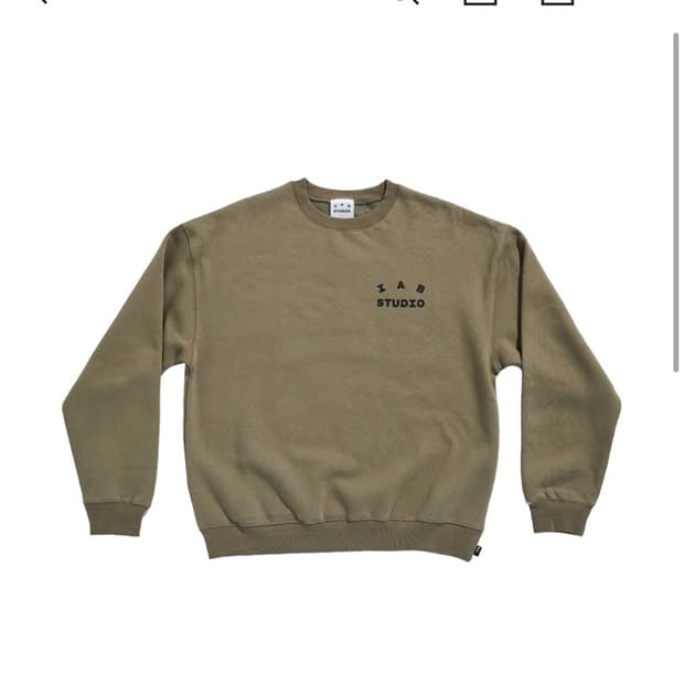 아이앱 스튜디오 스웨트셔츠 올리브그린 xl 팝니당