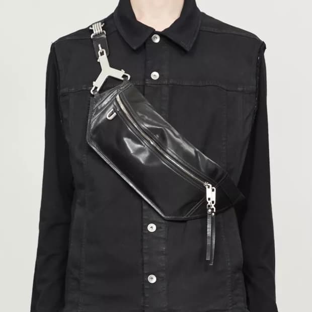릭오웬스 레더 백 RICK OWENS Cerberus leather b