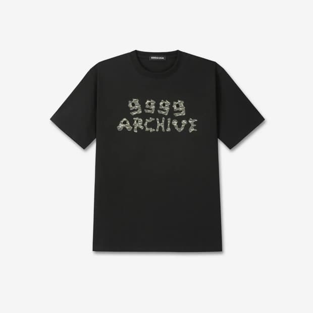 9999아카이브 Grunge Bone Logo T
