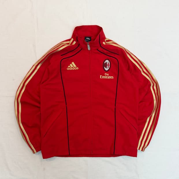 해외한정) 아디다스 10-11 AC밀란 바람막이 레드
