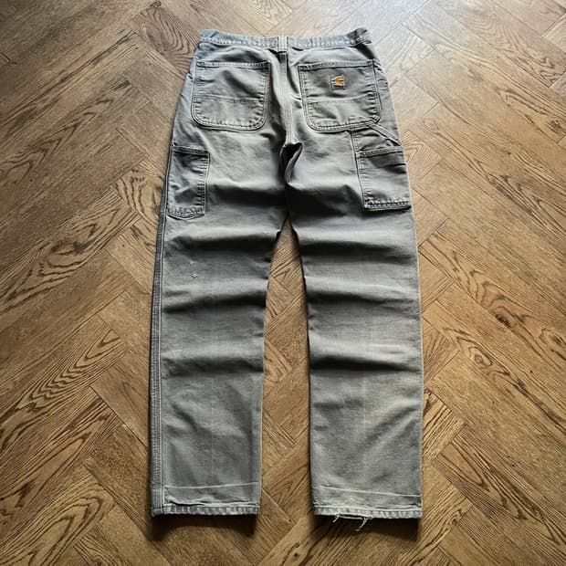 [31]칼하트 USA 더티워싱 그레이 싱글니 워크 팬츠