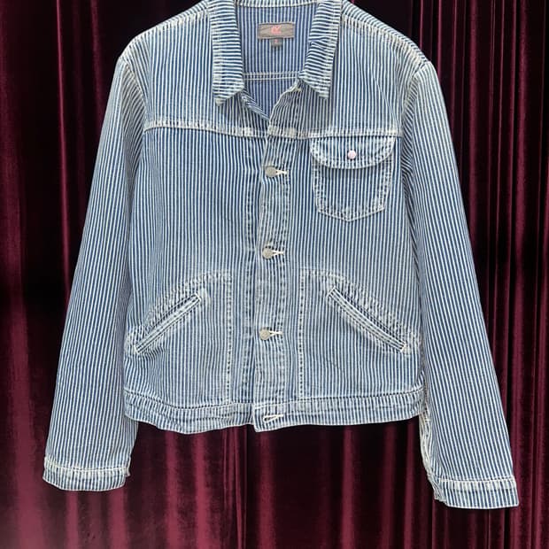 R by 45RPM hickory denim jacket