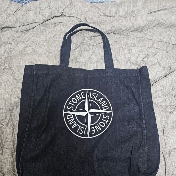 (새제품) 스톤아일랜드 데님 토트백(에코백)