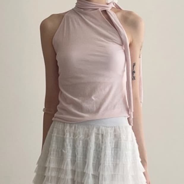 아델리오 adelio 베베 홀터 타이 티 pink 핑크