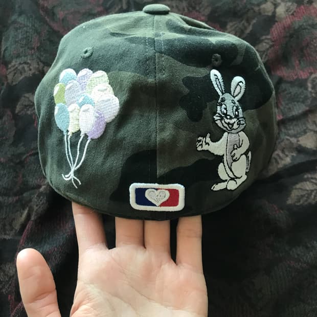 🐇🎈더뮤지엄비지터 RABBIT EMBROIDERY CAP