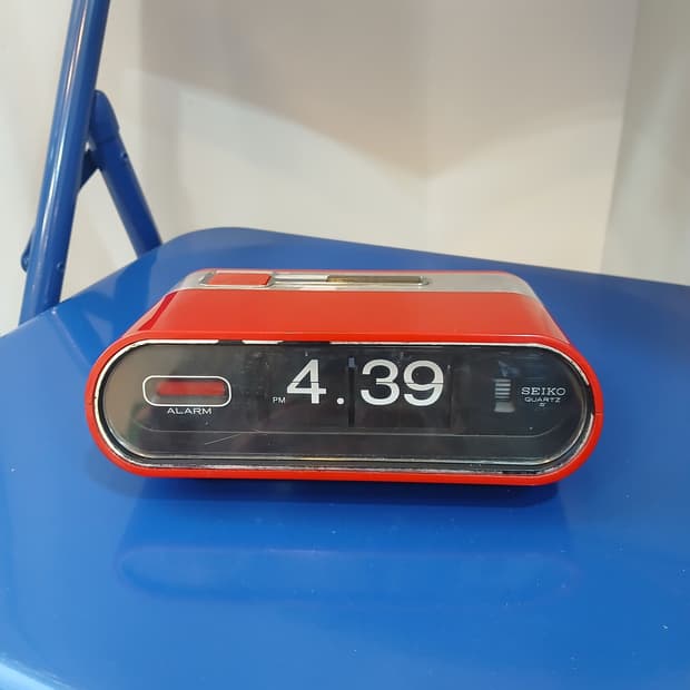 빈티지 세이코 플립 탁상시계