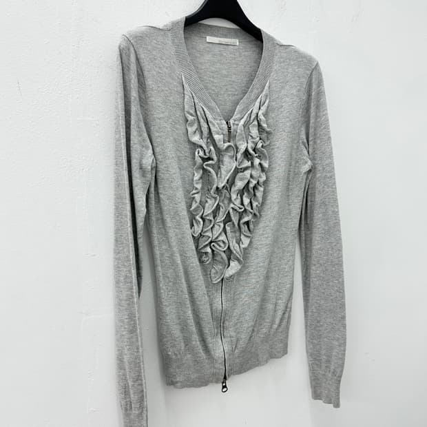 BRAHMIN ruffle detail 2way zip up