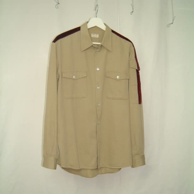 Helmut lang 1997 velvet line shirt