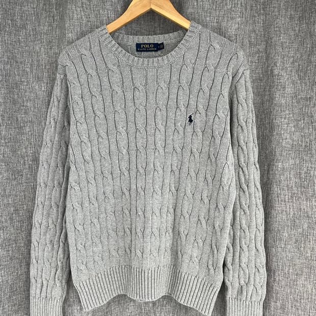 폴로 랄프 로렌 꽈배기 니트/#3411