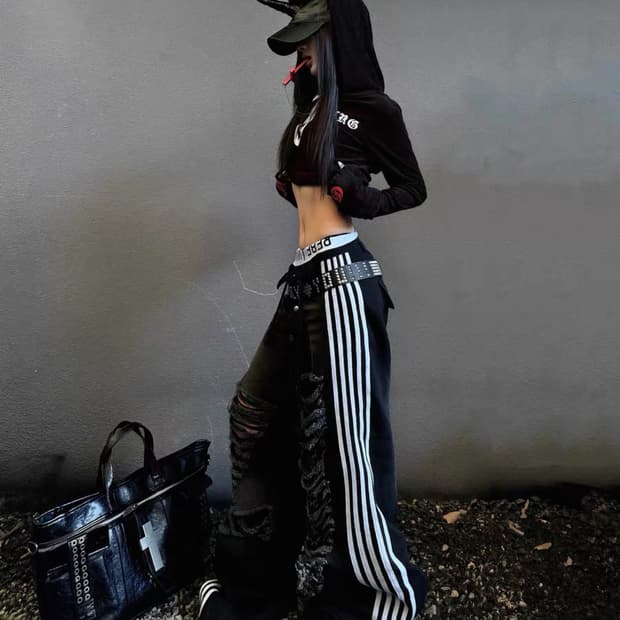 YORI SPORTS 5 STRIP DENIM  WOMAN