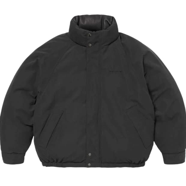 슈프림 리버시블 다운 푸퍼 자켓 블랙 24SS