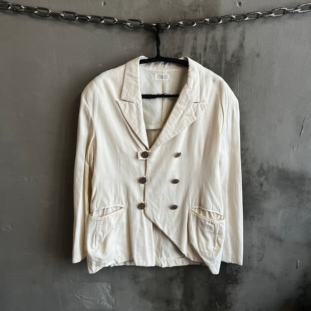 80s 요지 야마모토 더블 브레스티드 자켓