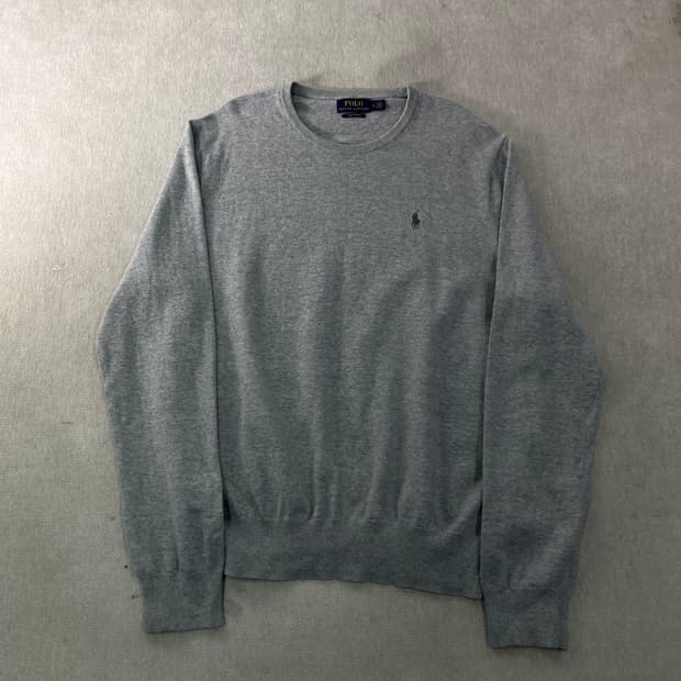 100 폴로랄프로렌 피마코튼 라운드넥 니트