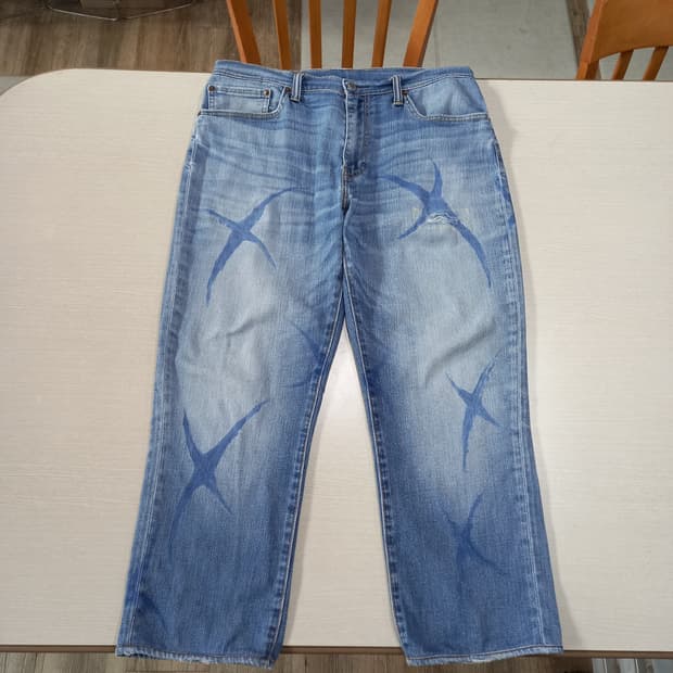 36 리바이스511 워싱 스판 슬림일자진 커스텀 36-433