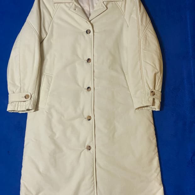 Umer 유메르 메르 트렌치 패딩 코트 바닐라 컬러 Free