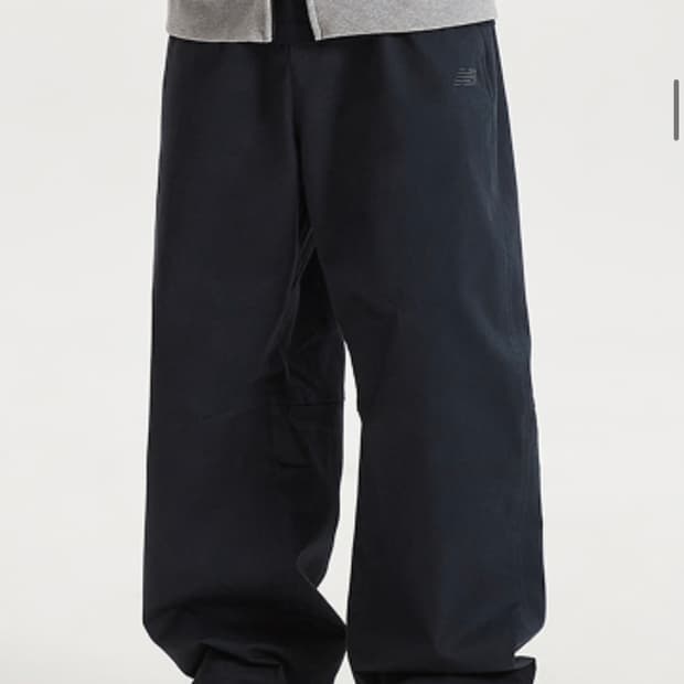 (새상품) 뉴발란스 - UNI NEW GREY 커브드 와이드 치노팬츠