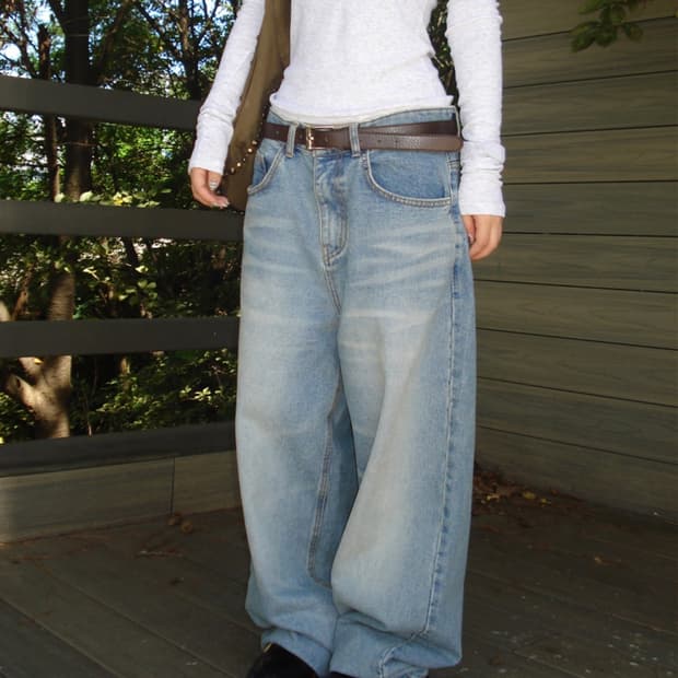 아워캐비넷 temp denim pants S