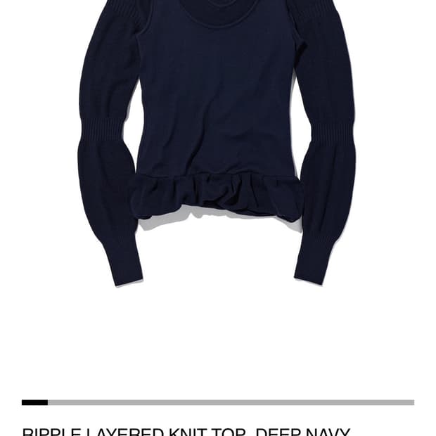 Mischief RIPPLE LAYERED KNIT TOP