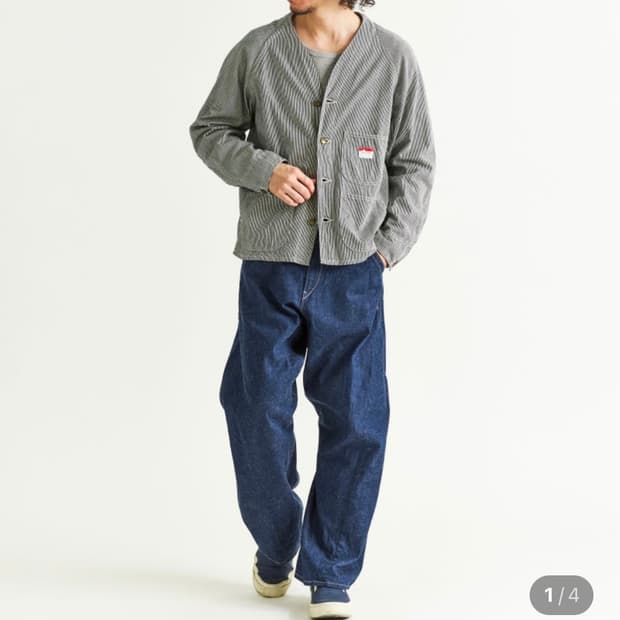 [CAL O LINE] 배럴 페인터 팬츠_블루컬러 (M size)